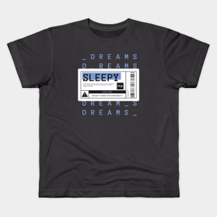 Sleepy Warning Label Kids T-Shirt